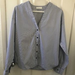 NWT SANDRO PARIS Striped Blouse